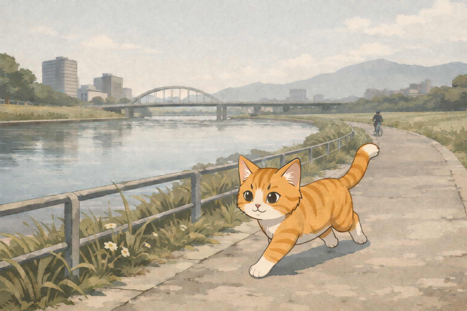 orange_tabby_riverside_run